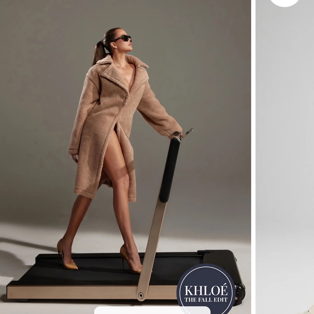 Fabletics Teddy Coat in waffle cone